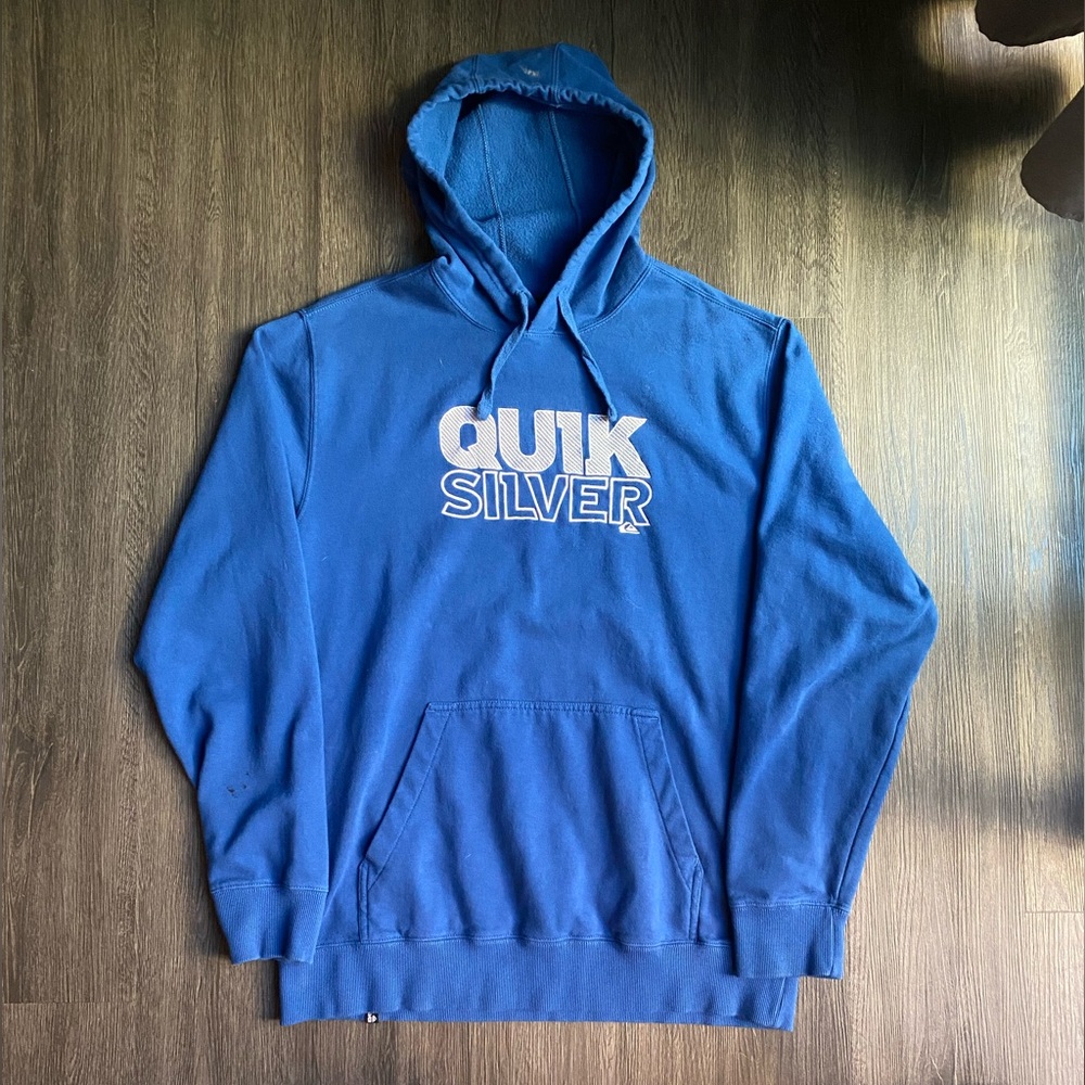 Quiksilver Blue Hoodie Size xl